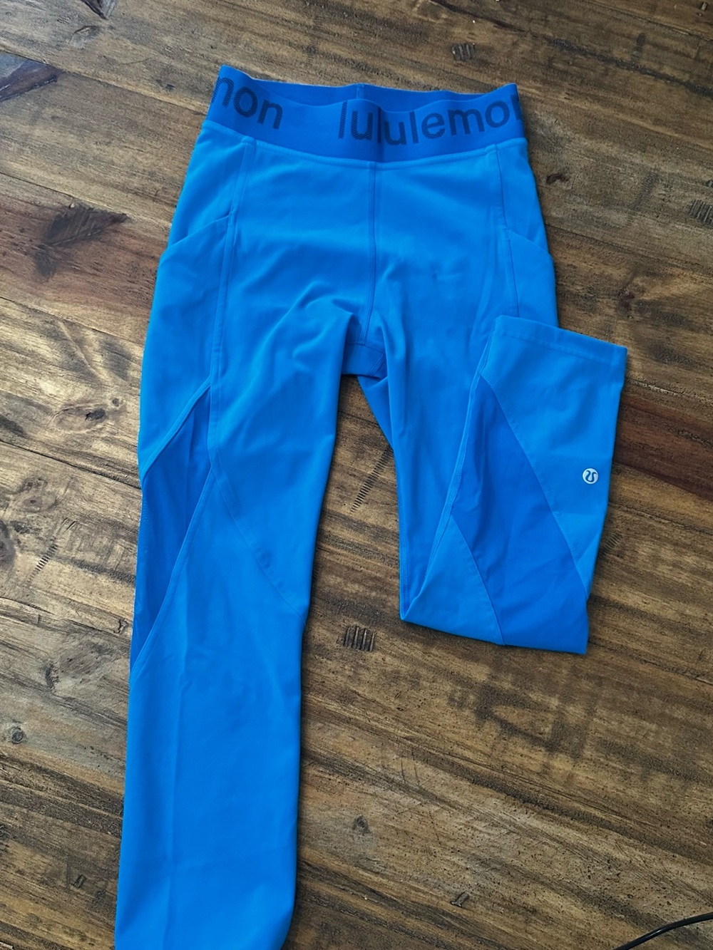 lululemon athletica Kids Bright Blue Athletic Leggings
